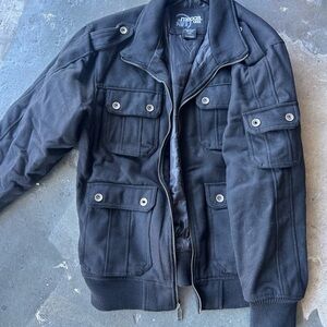 Mecca Black Military Field Jacket